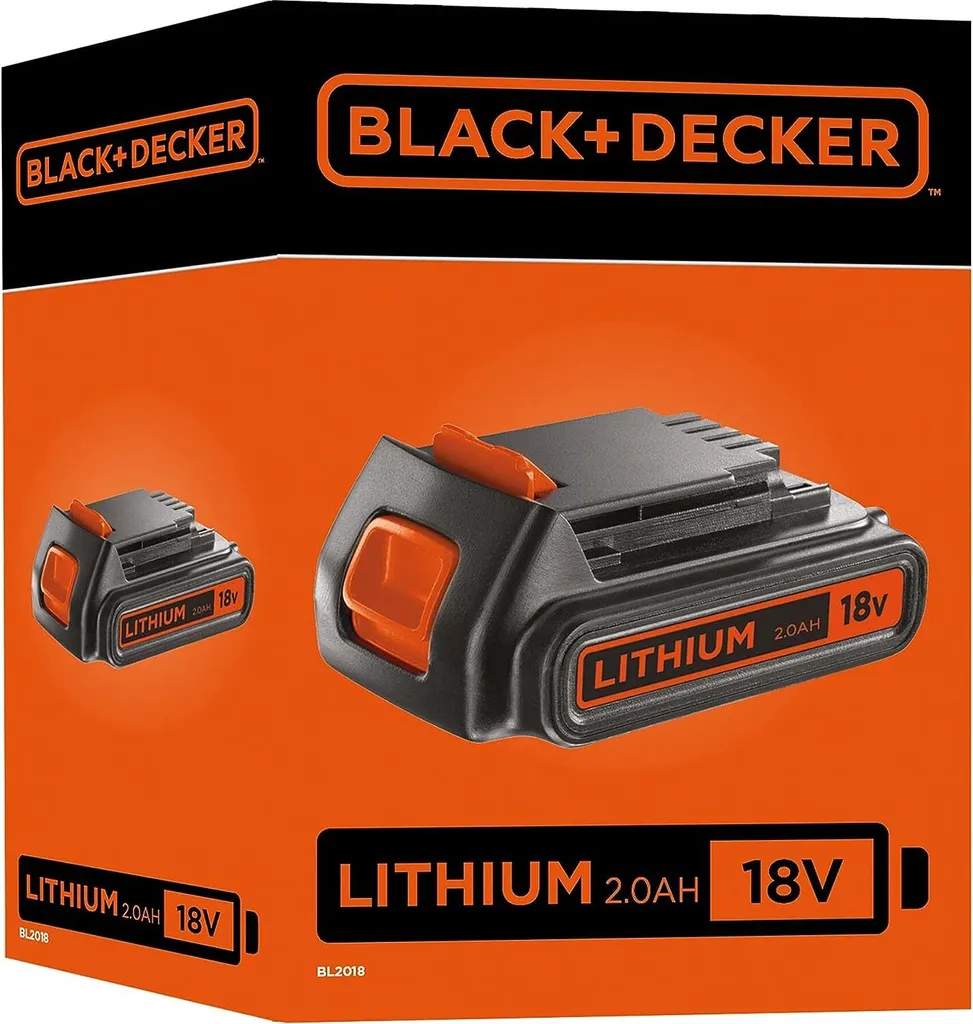 Batterie BL2018 Black&Decker 18V 2Ah Li-Ion haute performance 18V - 9