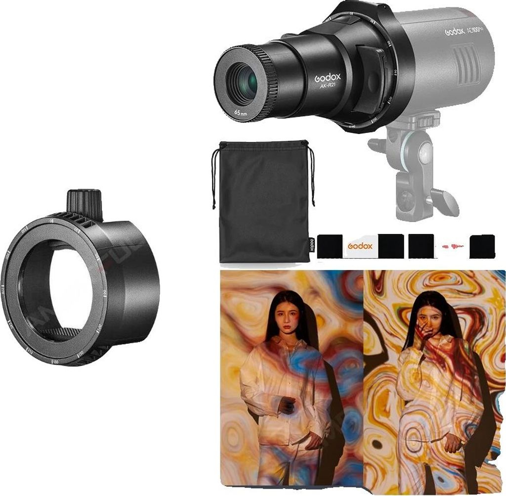 Kit di attacchi per proiezione, compatibile con i flash Immagine del prodotto 