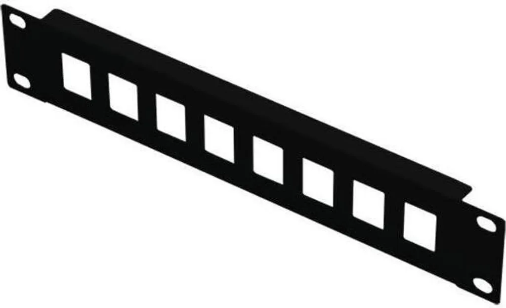 Lanview Patch Panel 10" 1U Robuste en Métal pour Keystone Jack Noir