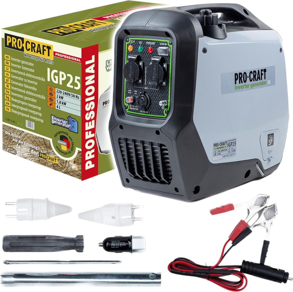 Procraft IGP25 benzine-invertergenerator stroomgenerator Productafbeelding 