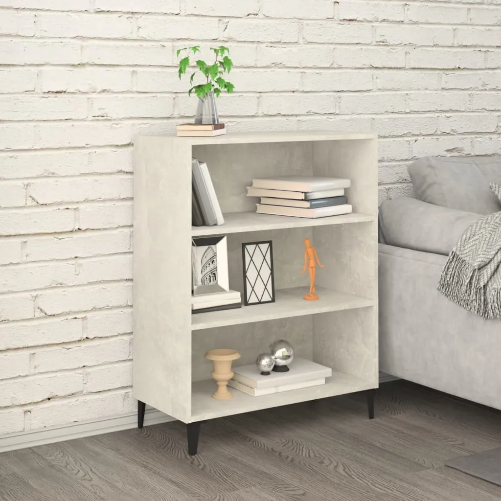 Credenza Grigio Cemento 69,5x32,5x90 cm | Mobile Salotto Design Moderno