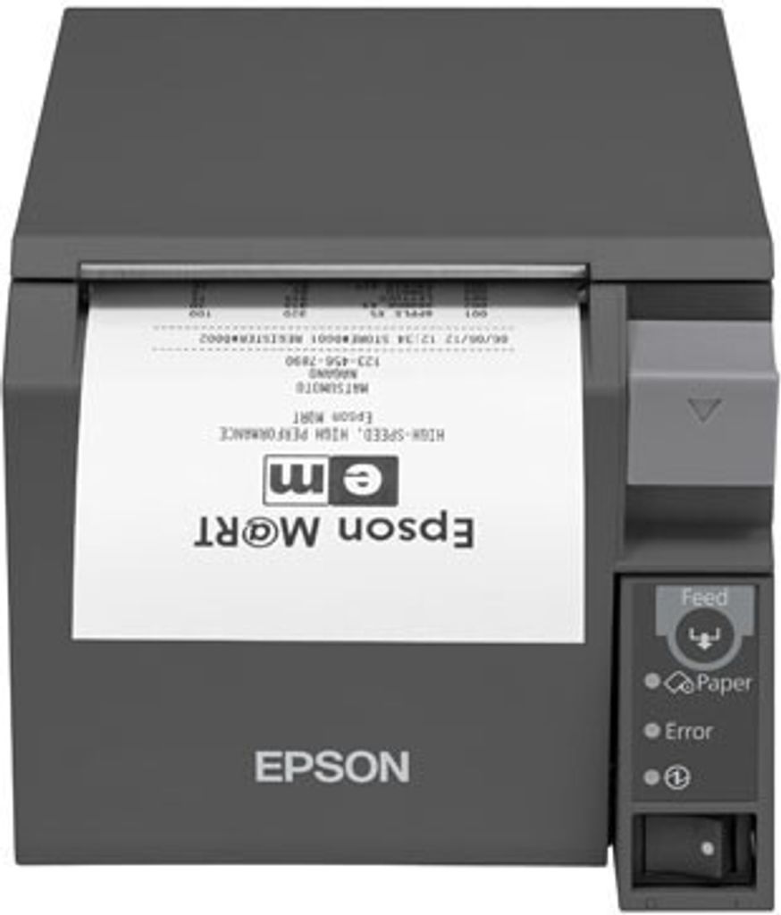Epson TM-T70II Thermo-POS-Drucker 250mm/s USB/Ethernet 80mm Grauer Buzzer