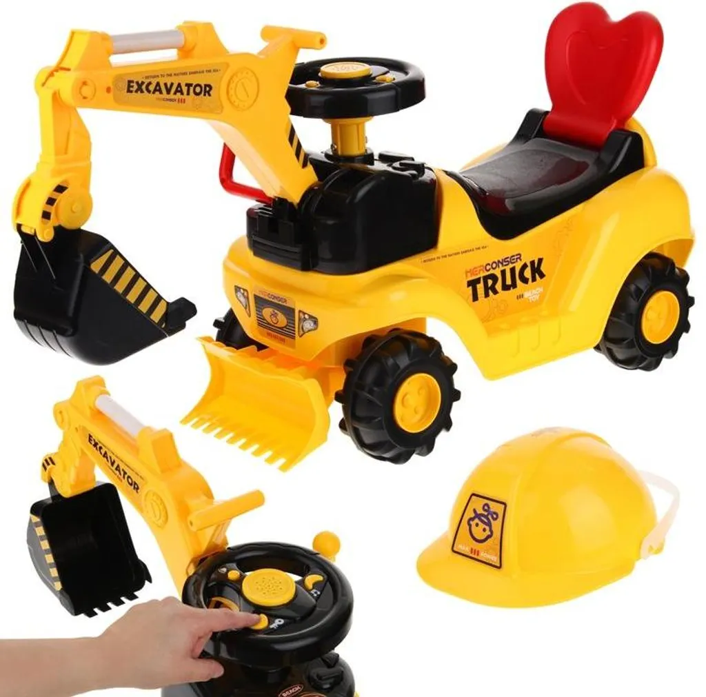 Pelle mobile pour enfant et bulldozer robuste pour jeux de construction