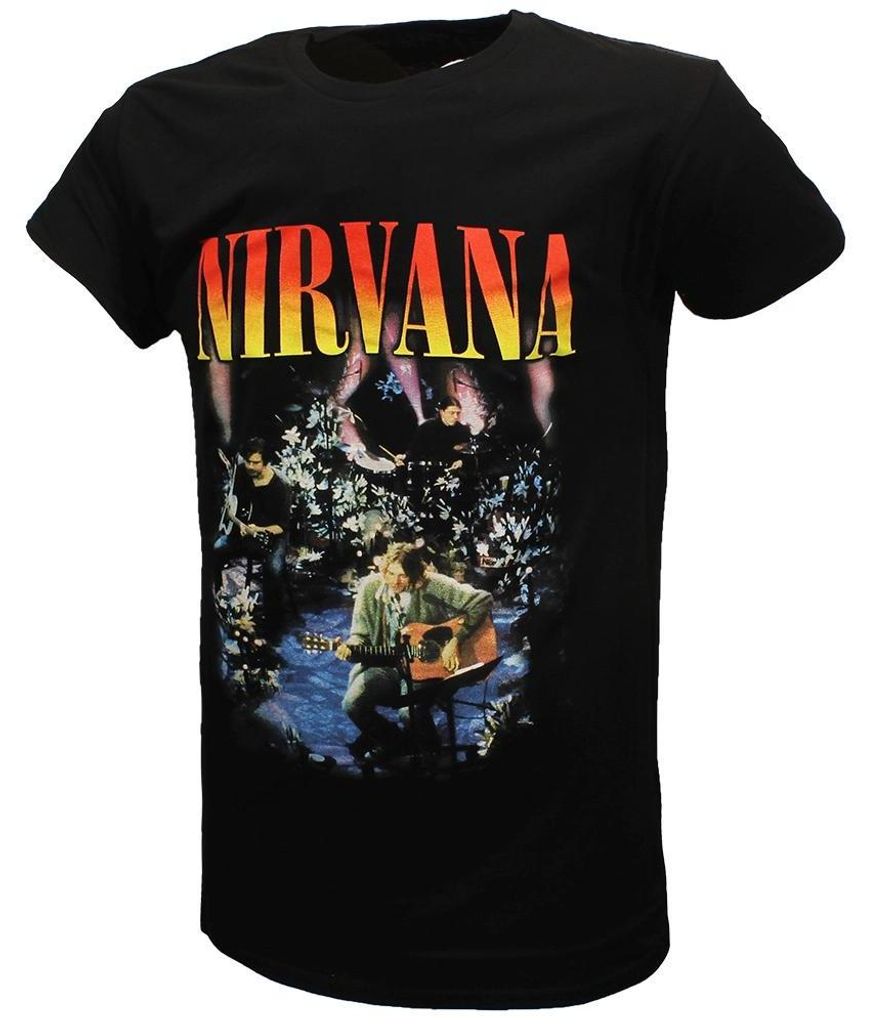 Nirvana Unplugged Live T-Shirt – offizielles Merchandise - S