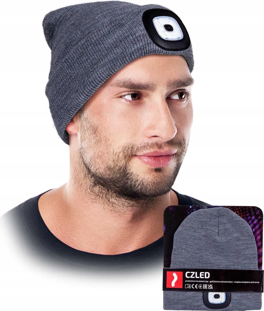 REIS CZLED_S Cappello da Lavoro Invernale con Luce LED Alta Luminosità