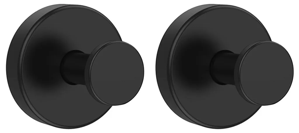 Crochet ventouse inox noir A2 V2A réutilisable et ultra-adhérent