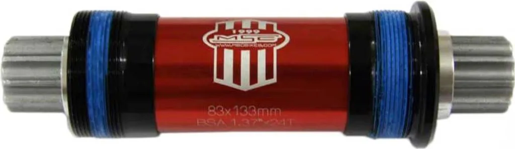 Boîtier de pédalier MSC DH ISSIS Tret Bearing Rot 83 mm - 133 mm Rouge