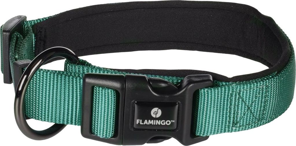 Flamingo Halsband Abbi dunkelgrün, Größe: M