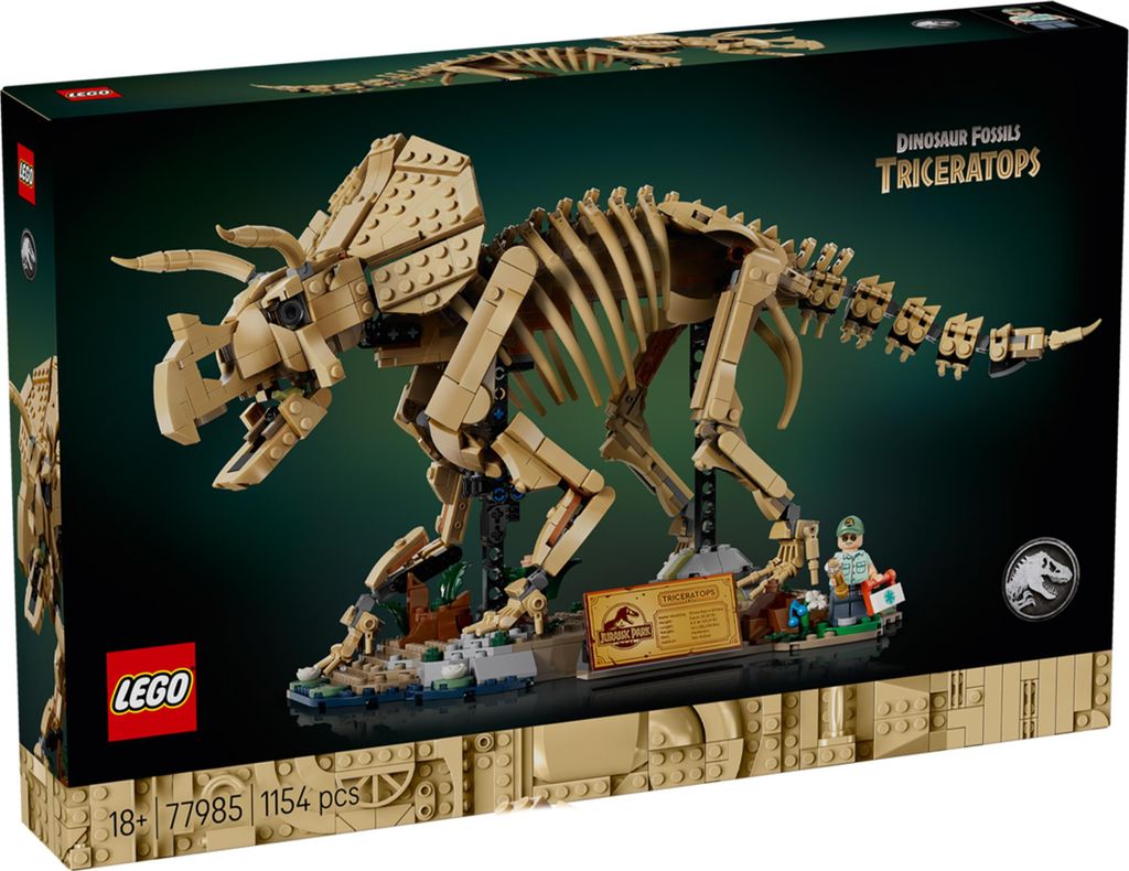 LEGO Jurassic World Dinosaurusfossielen: Triceratops - Productafbeelding 