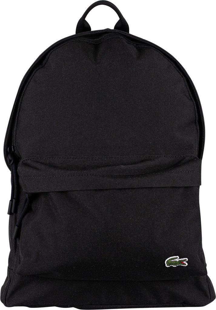 Lacoste Logo-Rucksack, Schwarz One Size Produktbild 