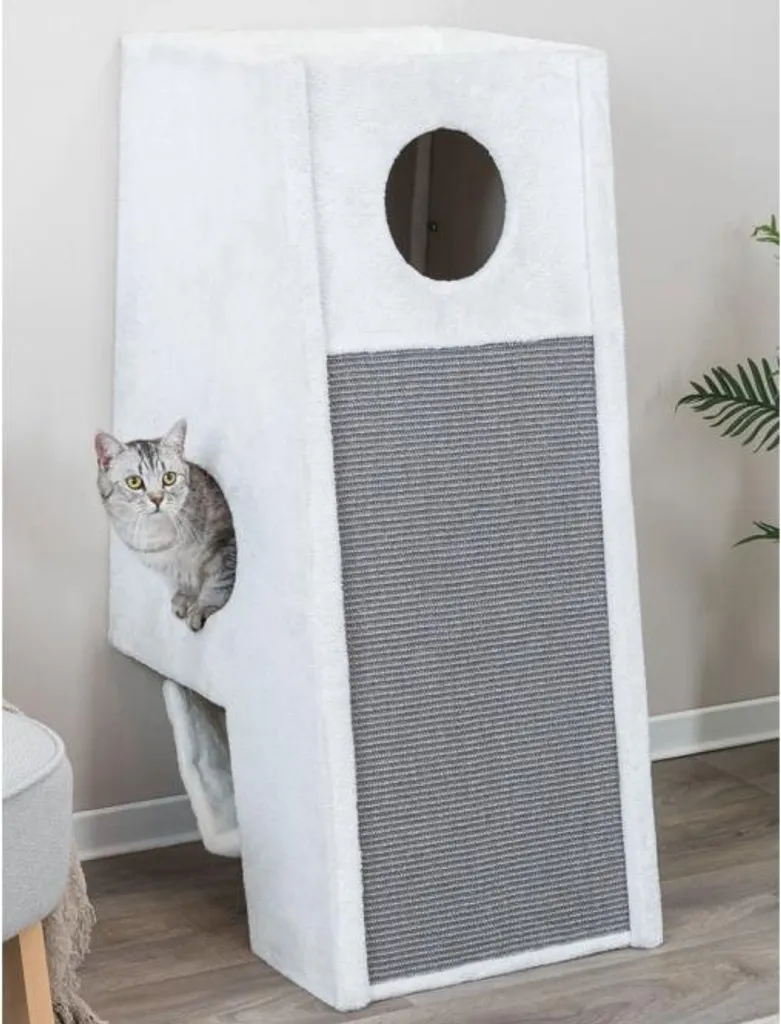 Arbre à chat mural gris clair Trixie - Structure sisal robuste