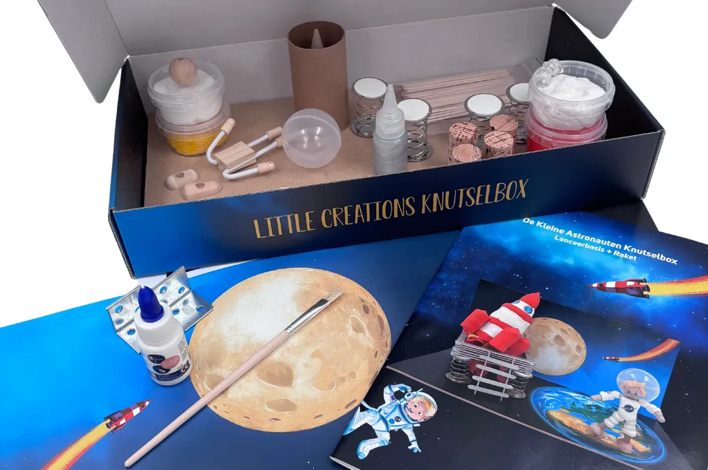 Kit créatif spatial Les petits astronautes avec guide d'André Kuipers