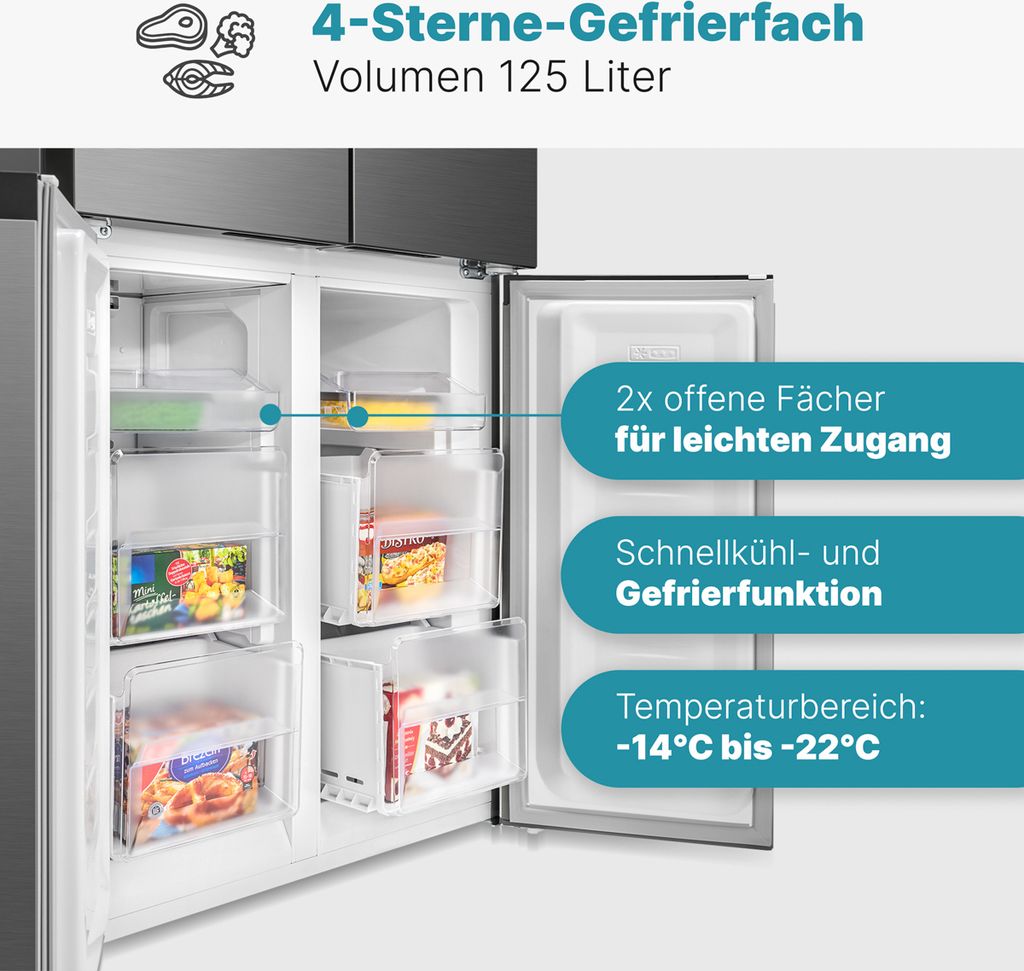 Anti-Frost-Matten 4er-Pack | Für Kühlschrank & Gefrierschrank | 50x25cm | Eisbildung Verhindern