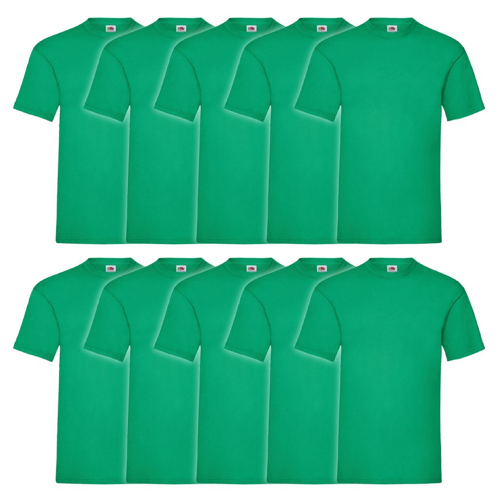 10er Pack Fruit of the Loom Valueweight T-Shirt Farbe: Produktbild 