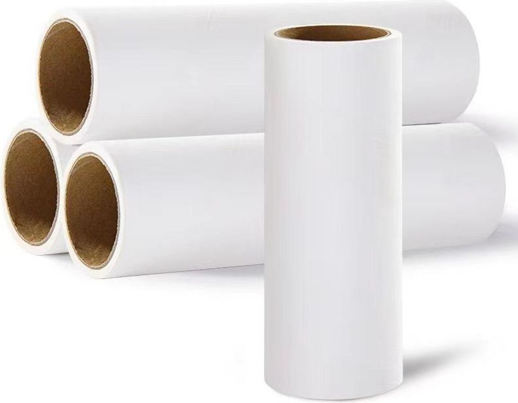 INF 4er-Pack Fusselrollen Nachfüllpack - Klebepapier für Tierhaarentfernung