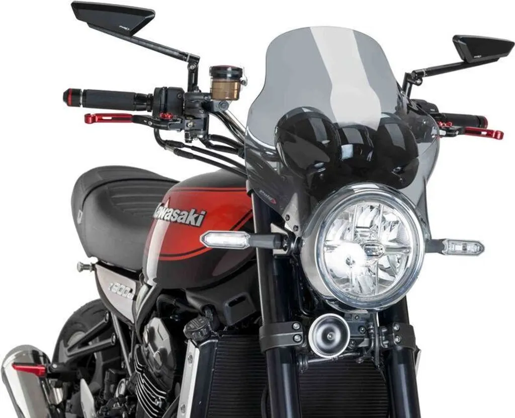 PUIG Écran Supérieur Fumé Clair 390x355mm pour Kawasaki Z900