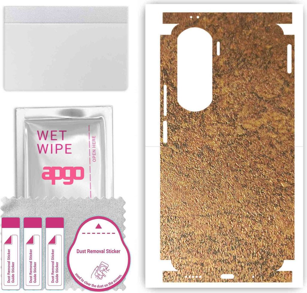 apgo Rückseite + Seiten Schutzfolie, Skin, kompatibel mit Honor 90 Lite, Hinten Displayschutzfolie aus Vinylfolie, kratzfest, einfache Montage - R...