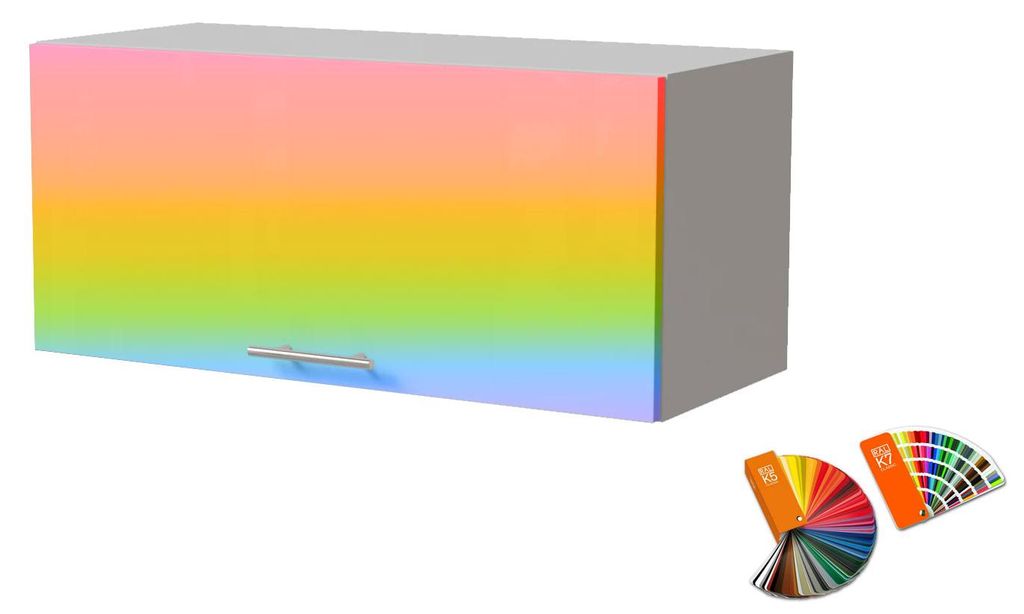 Küchenklapphängeschrank BRERRA 80x36cm Farbe & Ausführung wählbar BR-W4B/80 RAL Wunschfarbe (K5 / K7) weiß