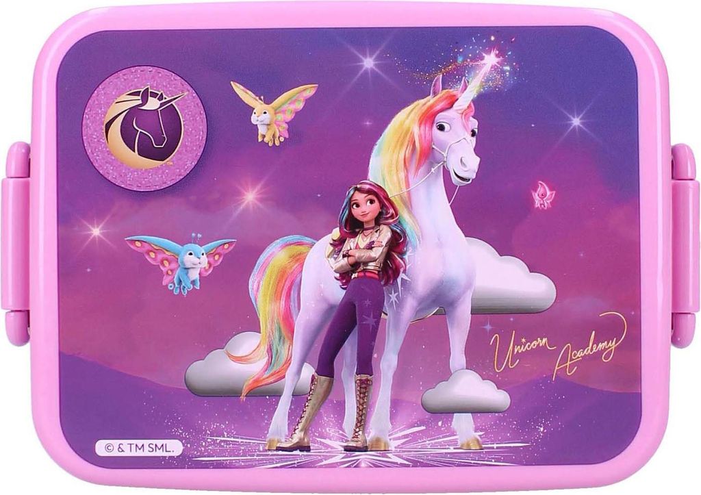 Unicorn Academy Boîte à lunch - Boîte à pain violette avec Image du produit 