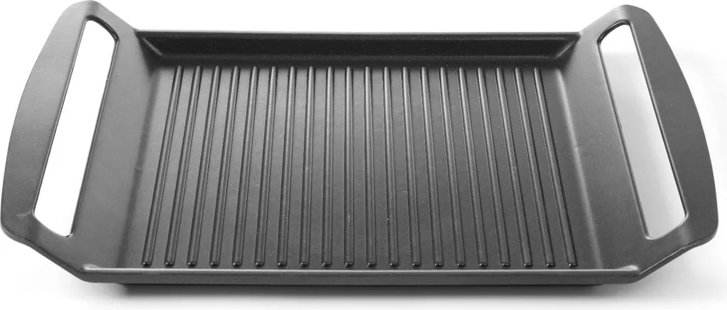 Piastra grill HENDI per piano cottura a induzione, 390x260x(H)35mm