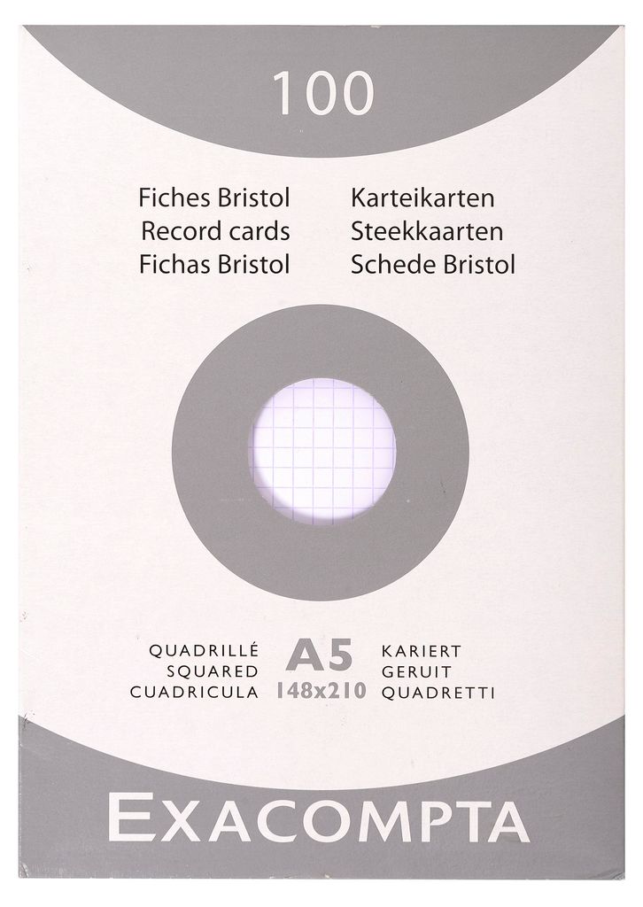 Exacompta 13208E, A5, Weiß, Kariertes Papier Produktbild 