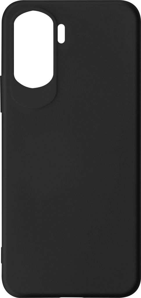 Halbsteife Silikon Handyhülle für Honor 90 Lite, Soft Touch – Schwarz