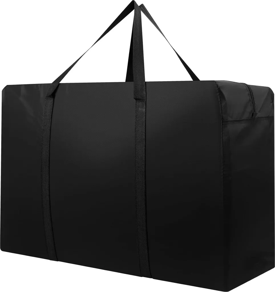 Sac de rangement pour coussins de jardin 87L Oxford 600D Noir - 72cm