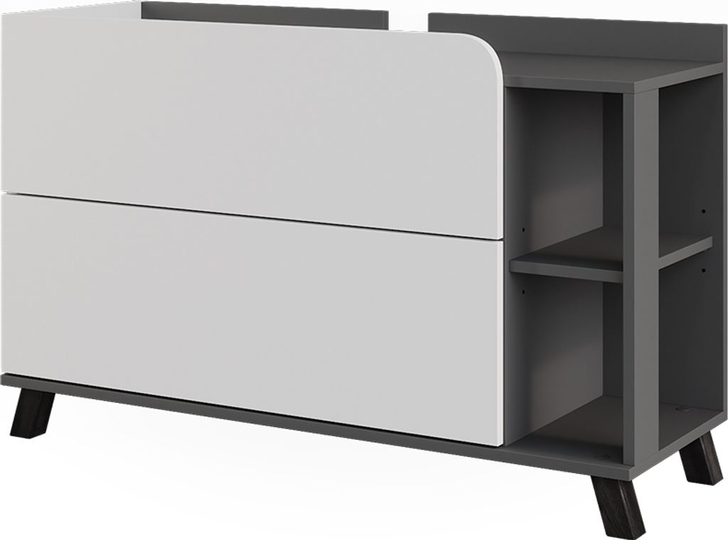 Mobiletto per lavabo Vicco Karen Antracite/bianco 100 x 65 Immagine del prodotto 