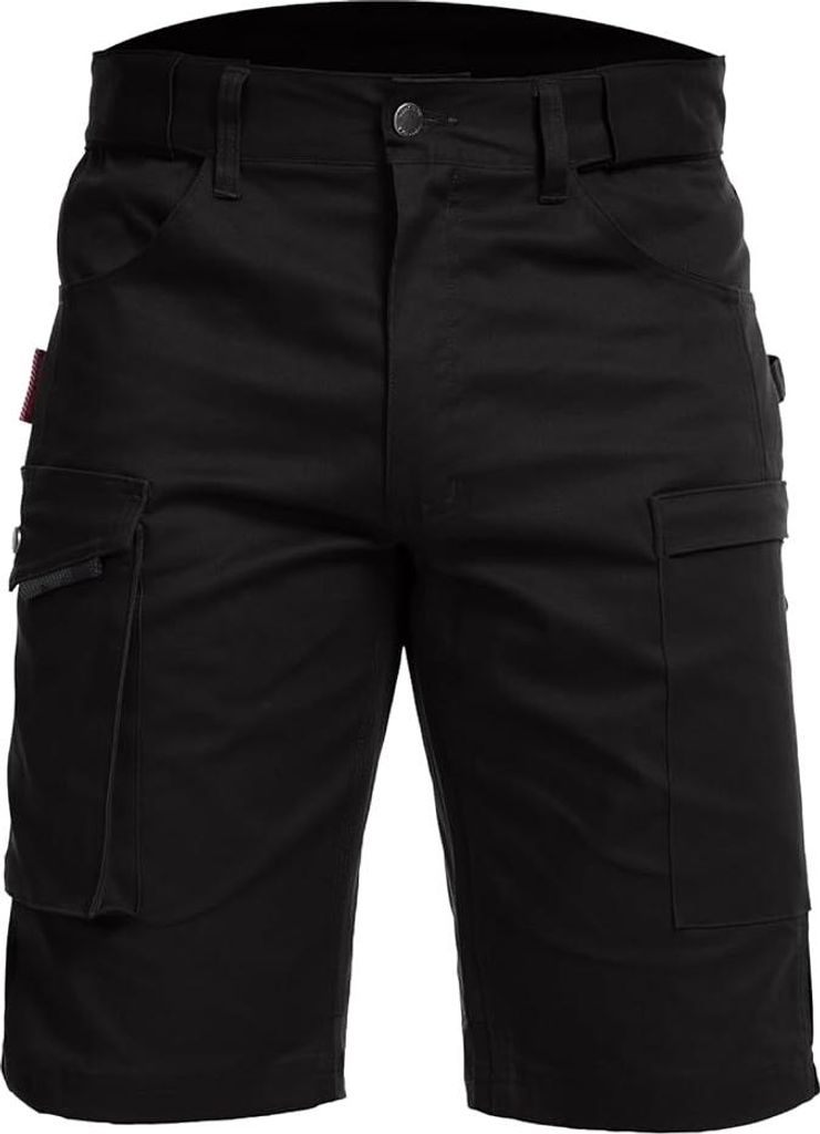Arbeitsshorts Herren 3XL Kurze Arbeitshose mit Reflektoren & Taschen Grau