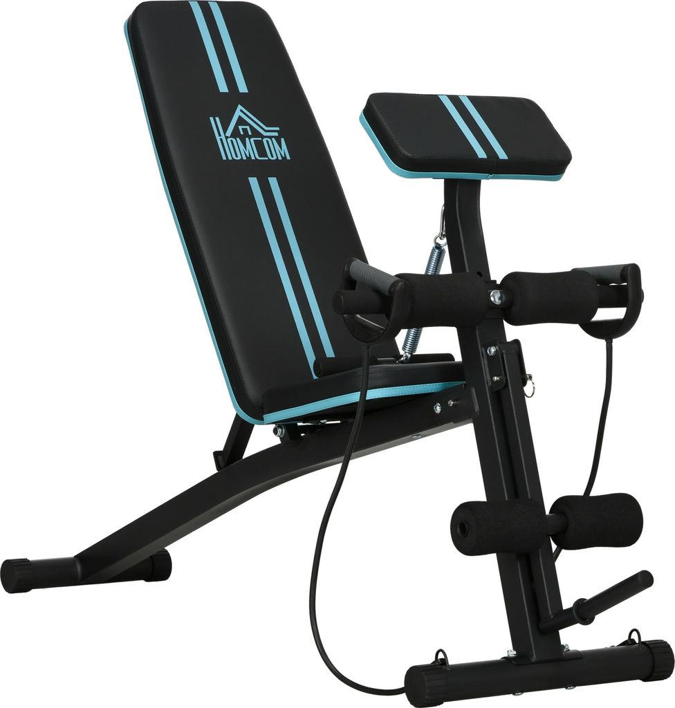 HOMCOM Banc de musculation pliable inclinable, banc Image du produit 