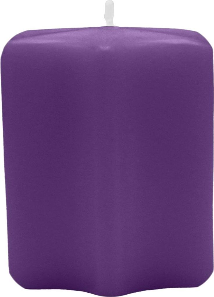 Sternkerzen Violett 60 x Ø 60 mm, 4 Stück