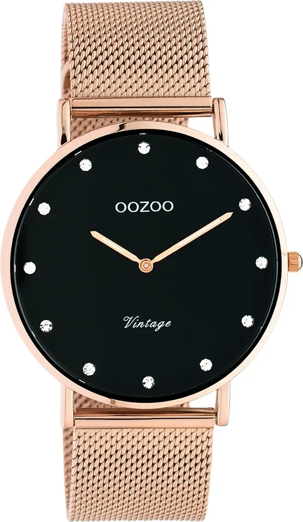 Oozoo Orologio Vintage C20239 - Idea Regalo Oro Rosa e Acciaio