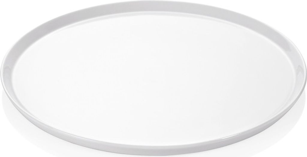 8x Pizzateller 32 cm Porzellan weiß