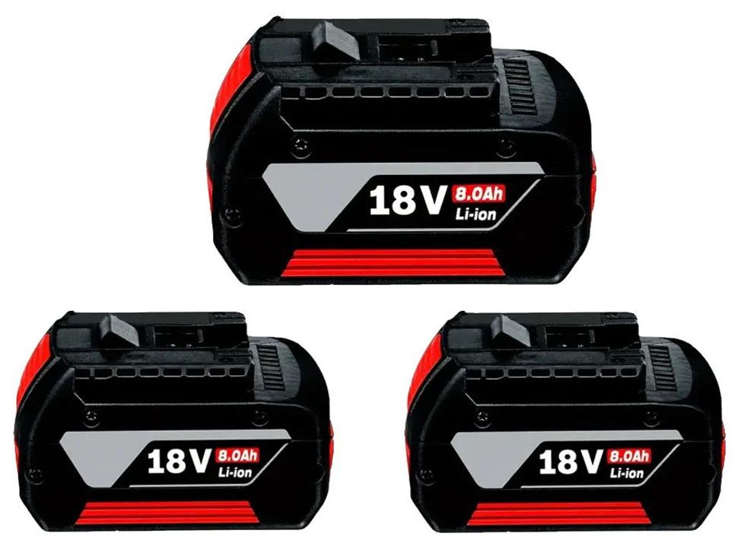 Batterie ricaricabili, 18V, capacità 8000mAh, confezione da Immagine del prodotto 