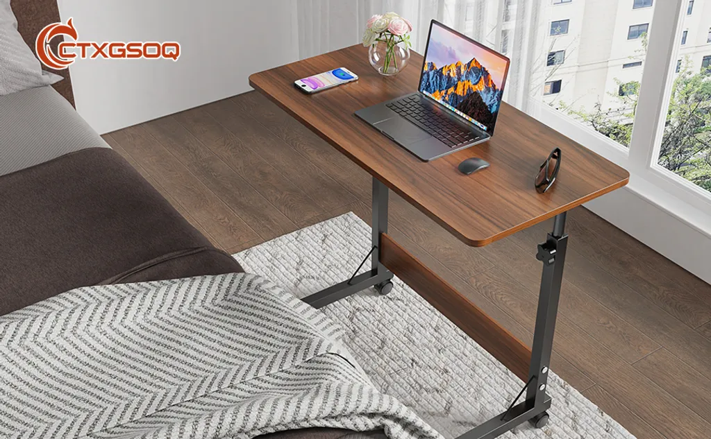 Table ordinateur réglable pour éviter le mal de dos - Bureau mobile 80cm