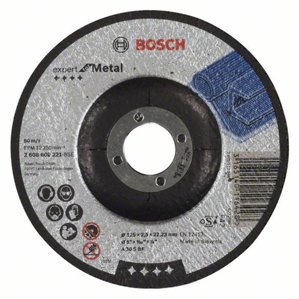 Bosch 2608600221 Bosch Trennscheibe gekröpft 125x2,5 mm für Immagine del prodotto 