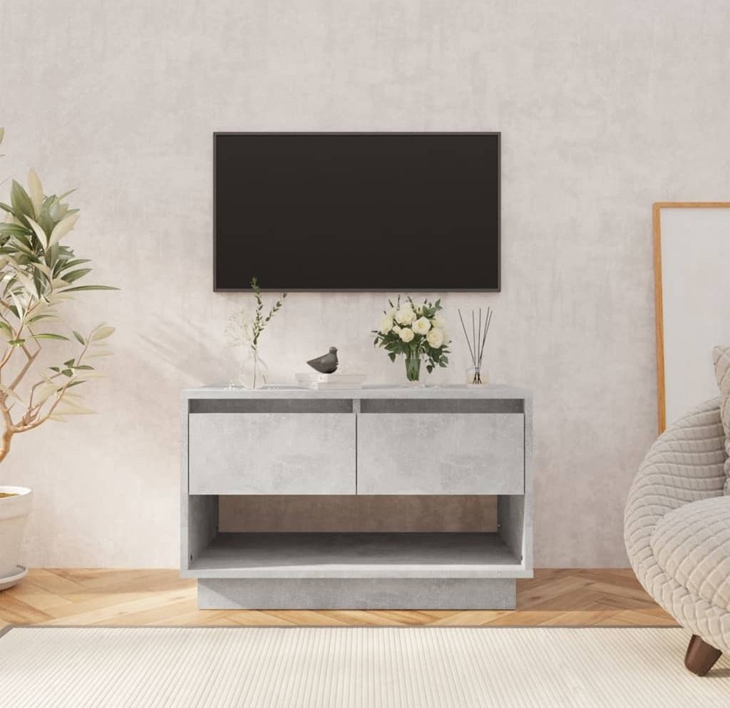 The Living Store TV-Schrank Betongrau 70x41x44 cm Holzwerkstoff