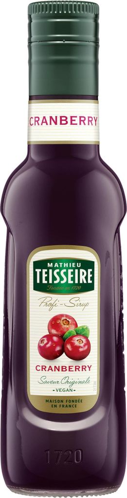 Mathieu Teisseire Getränke-Sirup Cranberry 0,25L (1er Pack) Produktbild 