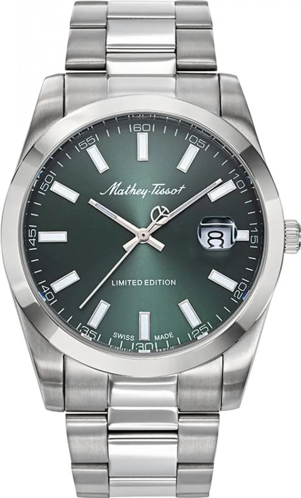 Montre Homme Mathey-Tissot H451VE avec Cadran Vert et Verre Minéral