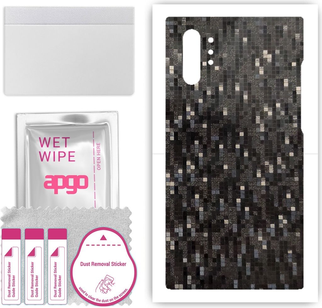 apgo Rückseite Schutzfolie, Skin, kompatibel mit Samsung Galaxy Note 10 Plus, Hinten Displayschutzfolie aus Vinylfolie, kratzfest, einfache Montag...