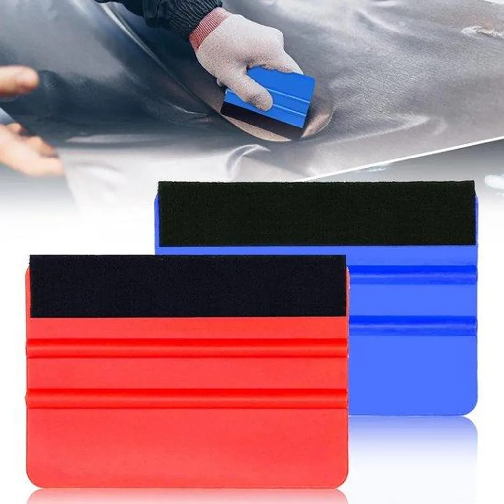 Éliminez les bulles de votre film auto avec ce kit raclette feutre 2x
