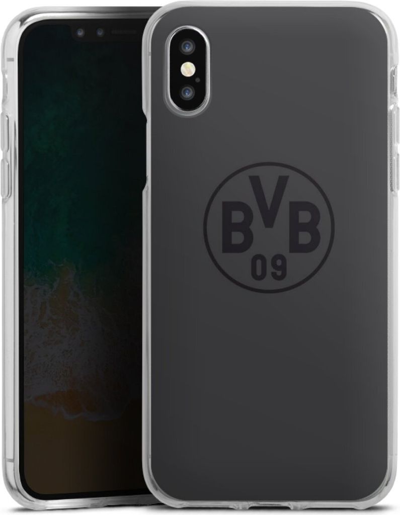 DeinDesign Handyhülle für Apple iPhone Xs Silikon Hülle Case Smartphone Schutzhülle BVB Borussia Dortmund Logo