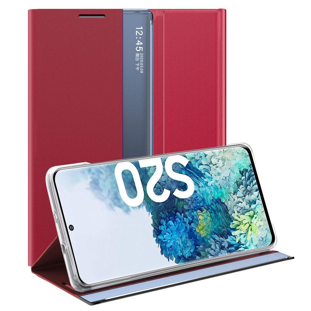Galaxy S20 Hülle, Flip Leder Smart View Window Klappetui Produktbild 