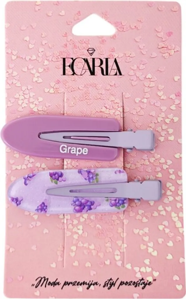 Carla Benyaminat set di fermagli per capelli viola Taglia unica