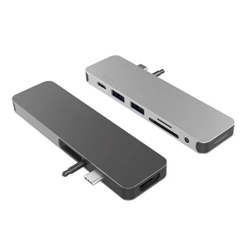 HYPER GN21D-SILVER Docking Station Laptop Argento - Hub 7-in-1 USB-C - 9
