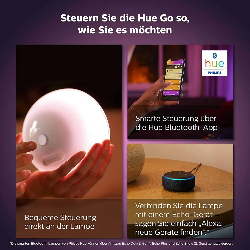 Philips Hue Go White Lampe Connectée Portable Bluetooth 6W Nomade - 61