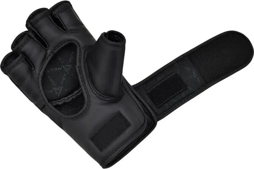 Gants de combat RDX pour entraînement de grappling et MMA noir