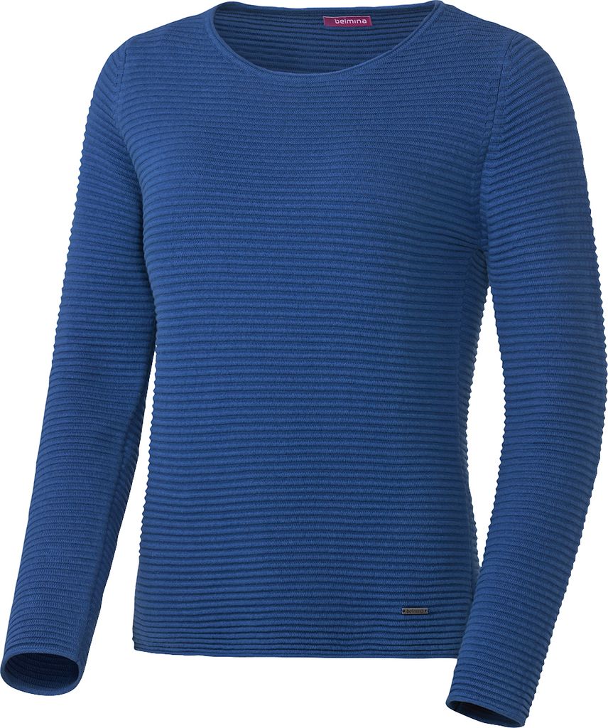Belmina Damen Reliefpullover, leicht und bequem