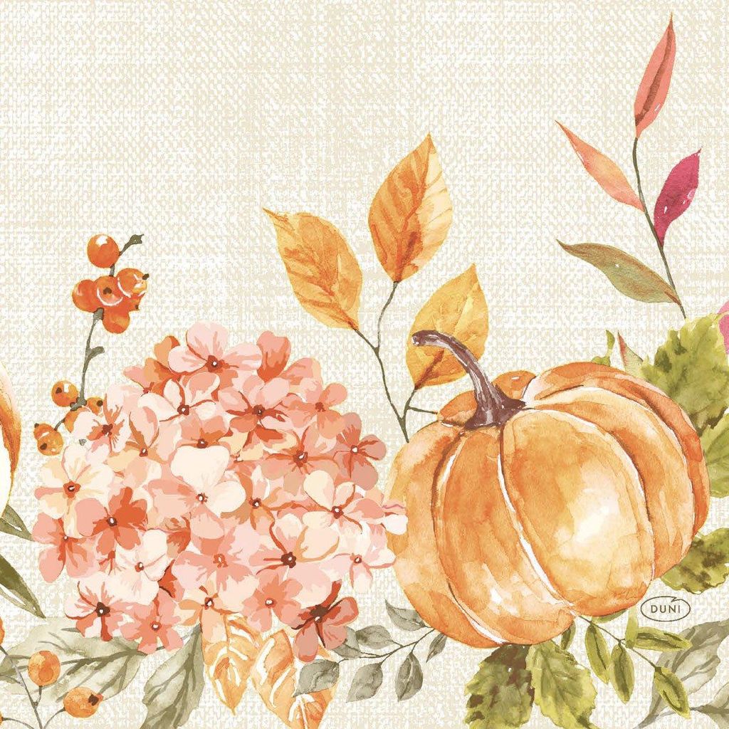 500x DUNI Tissue-Serviette 33 x 33 cm Spicy Pumpkin 3-lagig