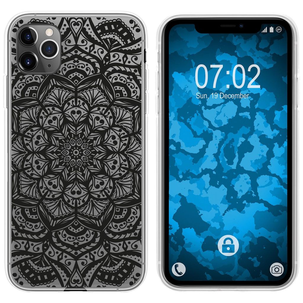PhoneNatic Case kompatibel mit Apple iPhone 11 Pro Max Silikon-Hülle Mandala M2